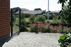 Hortus Panelhegn 1000 x 2000 mm i grøn plastbelagt galvaniseret tråd 4 / 6 mm