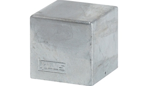Plus CUBIC Stolpeafdækning i varmgalvaniseret 71 x 71 mm 17935-1