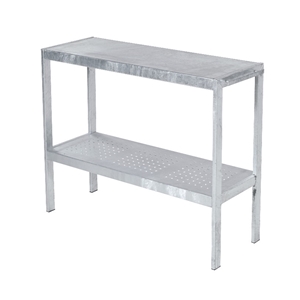 Plus plantebord med hylde varmgalvaniseret 40 x 110 cm