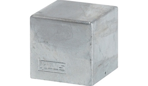 Plus CUBIC Stolpeafdækning i varmgalvaniseret 71 x 71 mm 17935-1