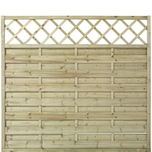 Plus Bergen hegn med espalier i trykimprægneret 180 x 165 cm 3005-1