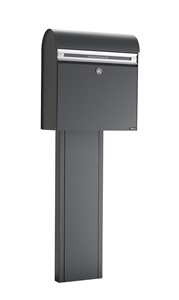 Allux KS200 m. alu brevindkast. Antracitlakeret