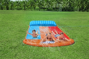 Bestway H2OGO! Tsunami Splash Ramp vandglidebane med 3 baner længde 488 cm