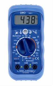 Geofennel FFM 5 multimeter 5-i-1 digitalt.Spænding støj,lys,fugtig og temp.