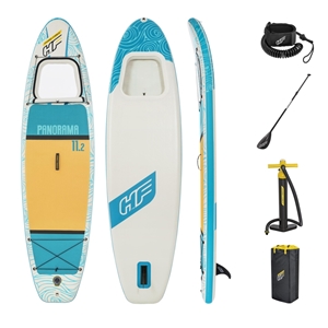 Bestway Panorama SUP Board oppustelig paddle board 340x89x15 cm