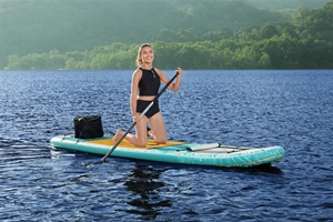 Bestway Panorama SUP Board oppustelig paddle board 340x89x15 cm