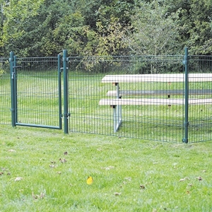 Hortus Panelhegn 1000 x 2000 mm i grøn plastbelagt galvaniseret tråd 4 / 6 mm