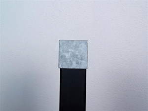 Plus CUBIC Stolpeafdækning i varmgalvaniseret 71 x 71 mm 17935-1