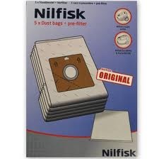 Nilfisk filterposer mikrofiber 5 stk, passer til Coupe, Neo og One støvsugere