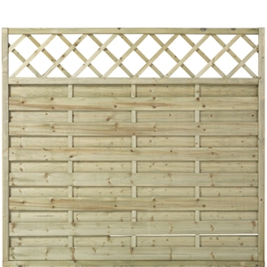 Plus Bergen hegn med espalier i trykimprægneret 180 x 165 cm 3005-1